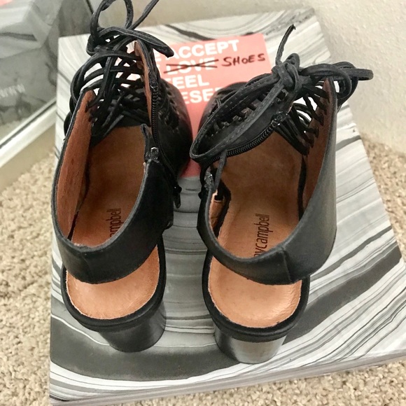 Jeffrey Campbell lace up chunky heels - Picture 5 of 5